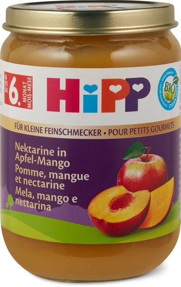Hipp Nektarine in Apfel Mango