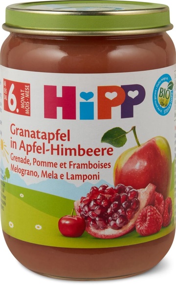 Hipp Granatapfel in Apfel & Himbeere