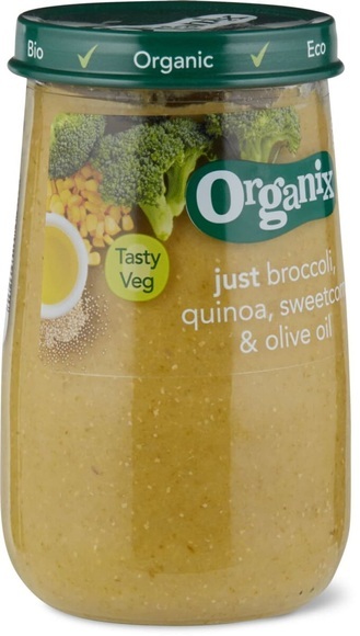 Organix Brokkoli, Mais, Quinoa