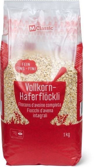 M-Classic Vollkorn-Haferflöckli fein