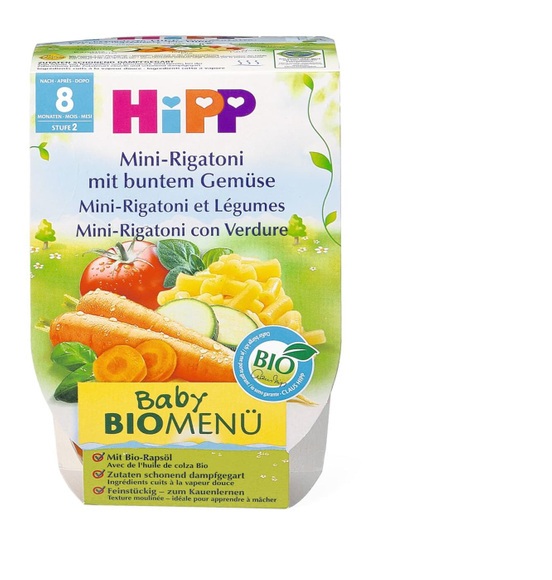 Bio HiPP Mini Rigatoni mit Gemüse
