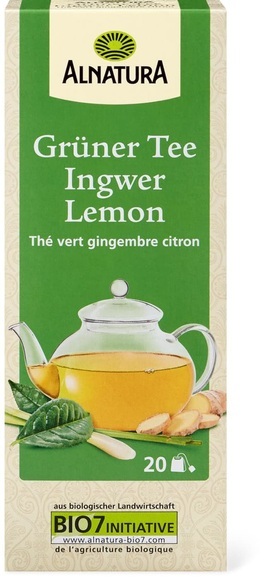 Alnatura Grüner Tee Ingwer Lemon