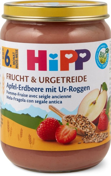 Hipp Apfel Erdbeere, Ur-Roggen