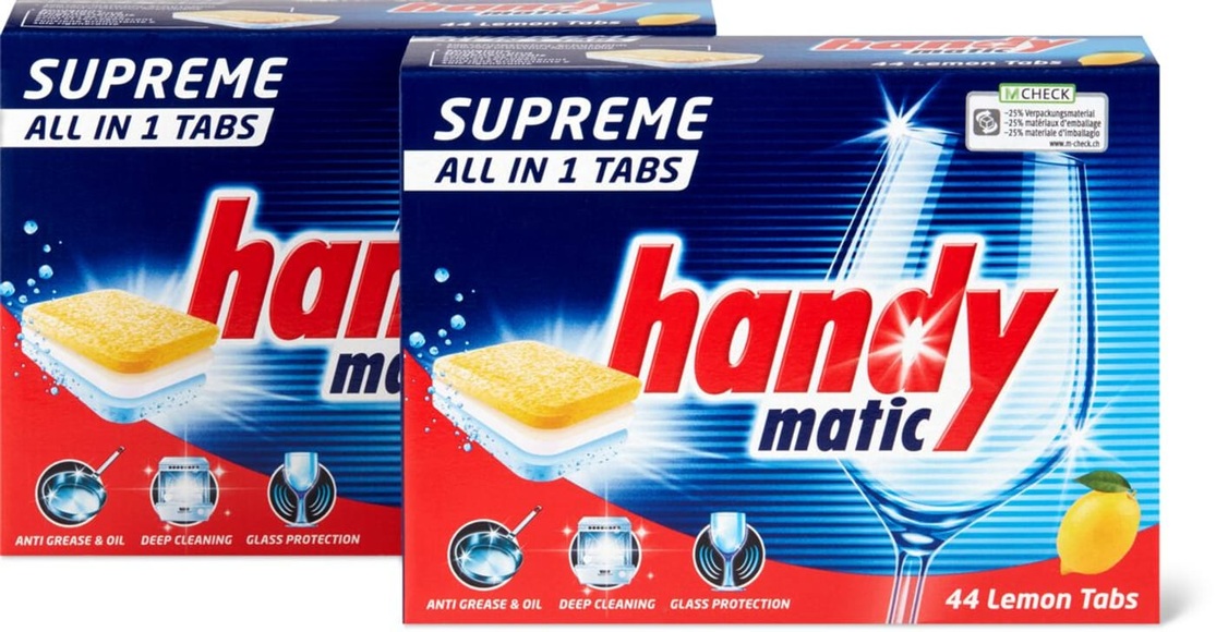 Handymatic Geschirrspülmaschinen Tab Duo Lemon