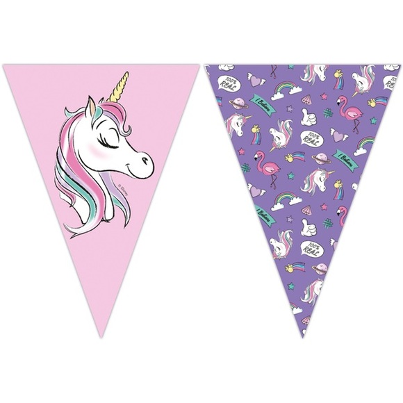 Minnie Mouse - Wimpelkette, Einhorn