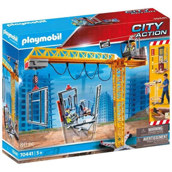 PLAYMOBIL 70441 RC-Baukran mit Bauteil