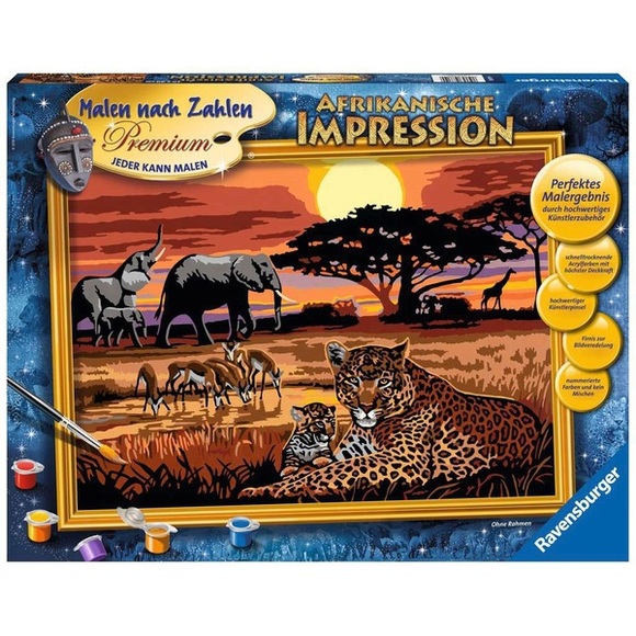 Ravensburger Afrikanische Impression Malen nach Zahlen 28819