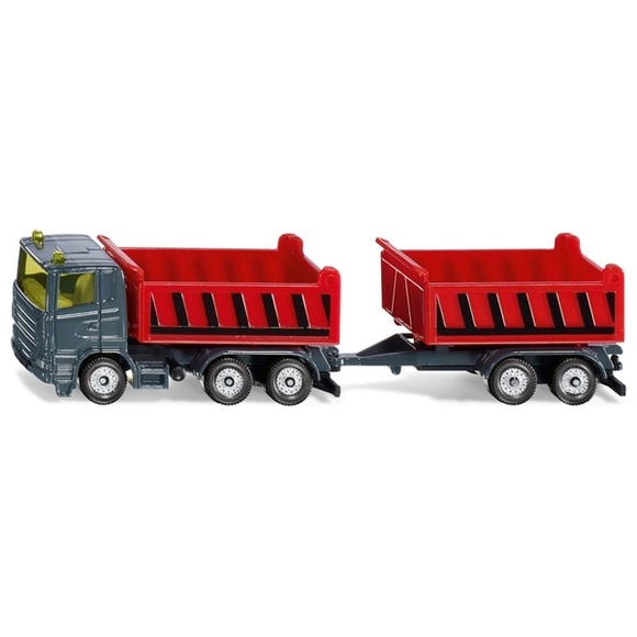 LKW mit Kippmulde und Kippanhänger