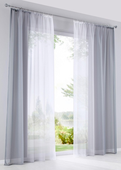 Gardine mit Farbverlauf (2er Pack)