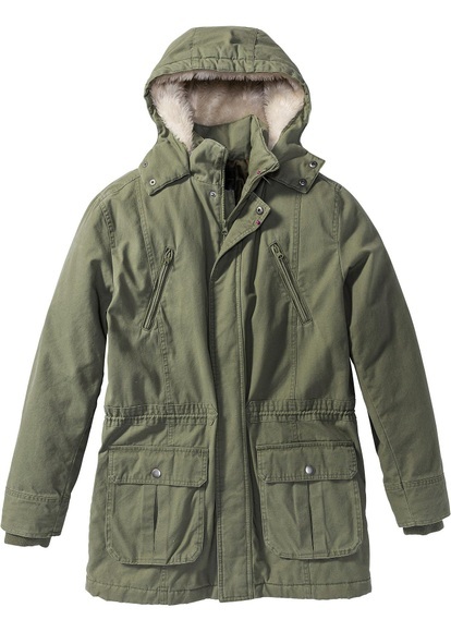 Herren Parka wattiert