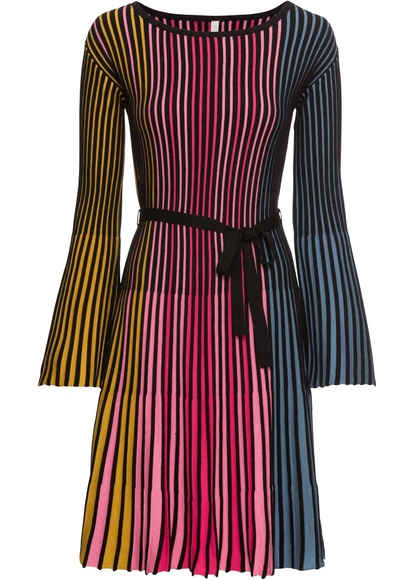 Strickkleid mit Plissee