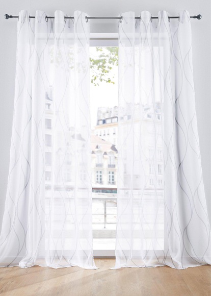Gardine mit Druck (1er Pack)