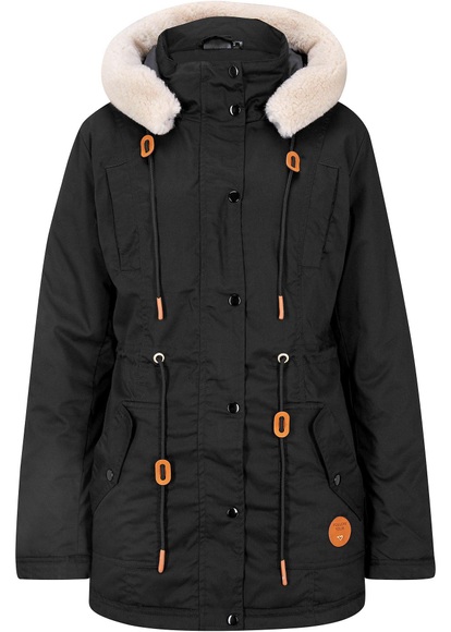 Parka mit Fellimitat-Besatz