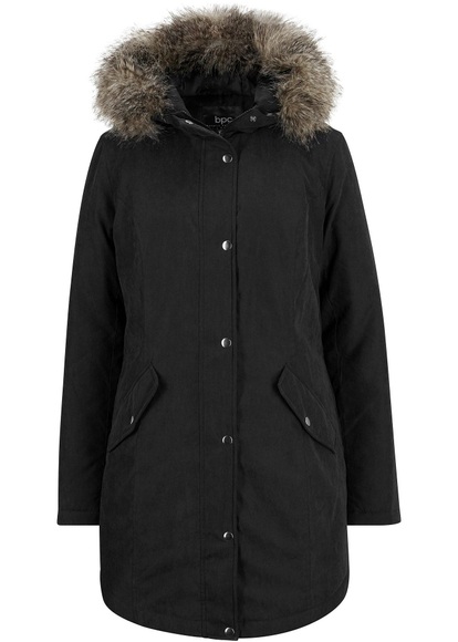 Parka mit kuscheligem Fellimitat an der Kapuze