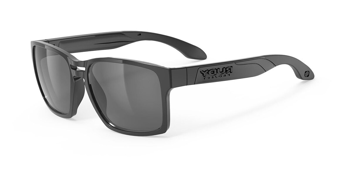 Rudy Project Spinair 57 Sunglasses Black Gloss - RP Optics Smoke Black 2019 Sonnenbrillen