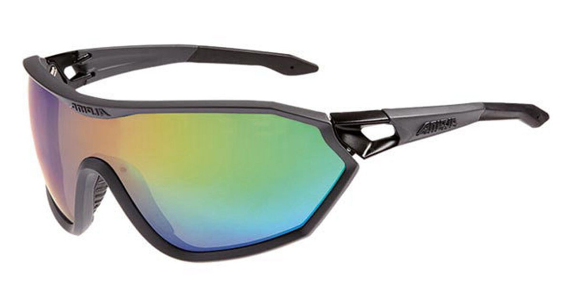 Alpina S-WAY VLM+ Sportbrille - coal matt-black rainbow mirror