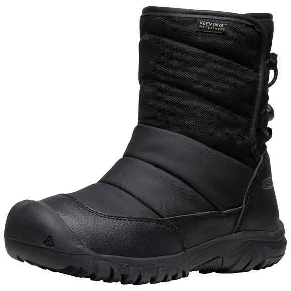 KEEN Kids C Puffrider WP Winterschuhe unisex, black/steel grey, Grösse: 27.5
