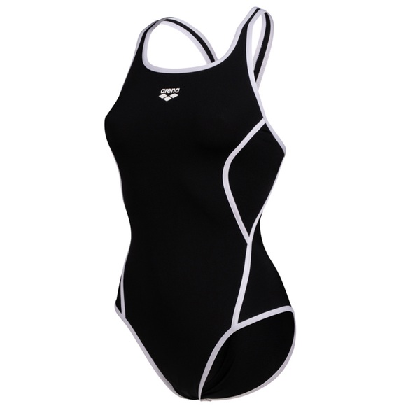Arena Damen Badeanzüge Arena Damen Badeanzüge W Pro_File Swimsuit V Back, Schwarz, ideal für Wassersport, Schwarz