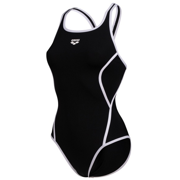Arena Damen Badeanzüge Arena Damen Badeanzüge W Pro_File Swimsuit V Back, Schwarz, ideal für Wassersport, Schwarz