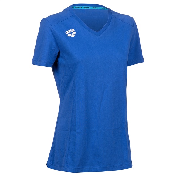 Arena Team T-Shirt Panel Damen Blau, Grösse: XXL