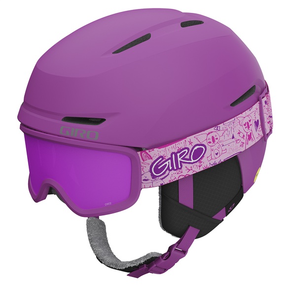 Spur Flash Combo Kinder Skihelm + Brille