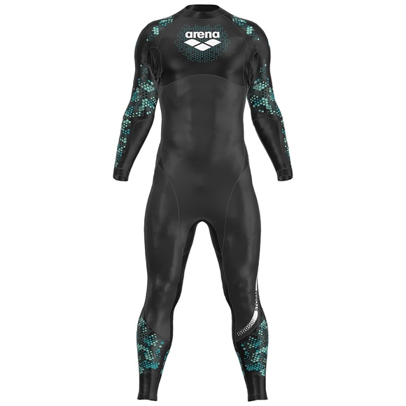 Arena Herren Neoprenanzüge Arena Herren Neoprenanzüge M Storm Wetsuit, Schwarz, ideal für Triathlon, Schwarz
