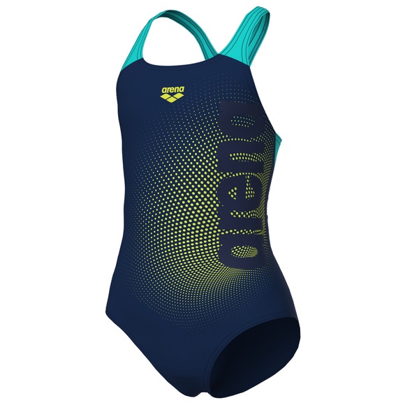Arena Mädchen Badeanzüge Arena Mädchen Badeanzüge G Dim Light Swimsuit Swim Pro Back L, Blau, ideal für Wassersport, Blau