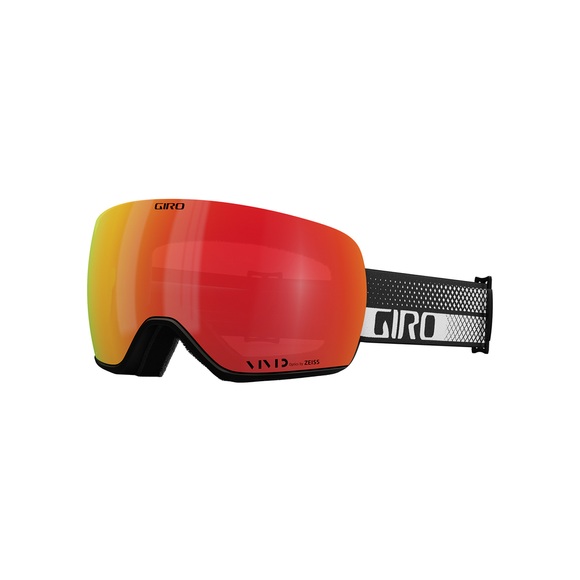Giro Article II Vivid Skibrille, Farbe: black/white flow;vivid ember S2;+S1, Grösse:one size