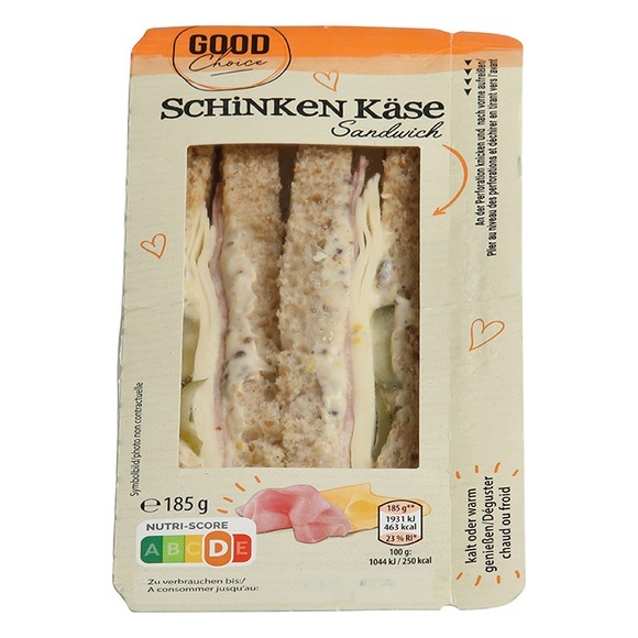 Sandwich, Schinken Käse