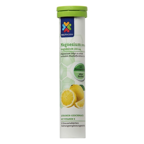 Brausetabletten Magnesium, Zitrone