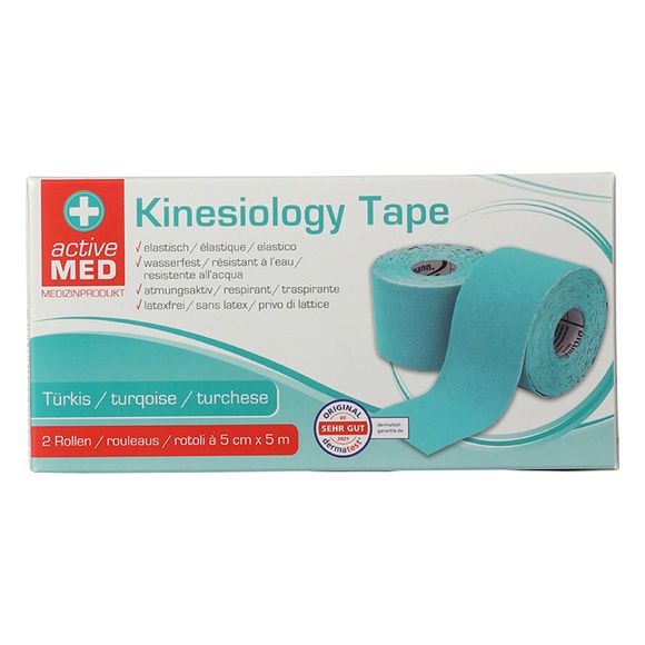 Medizinisches Kinesiologie-Tape, Türkis