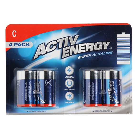 Batterien Alkaline An, Baby/C/LR14