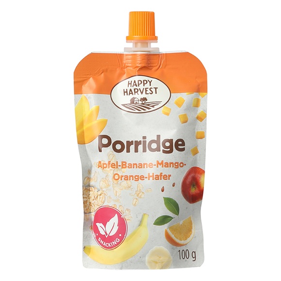 Porridge, Apfel-Banane-Mango-Orange-Hafer