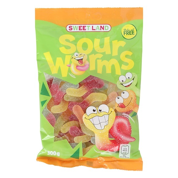 Fruchtgummi, Saure Würmer