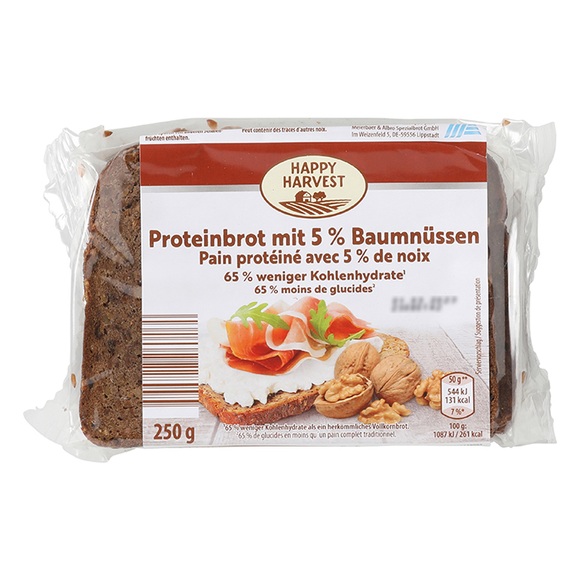 Eiweissbrot, Walnuss