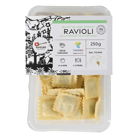 Tessiner Ravioli, Ricotta - Spinat