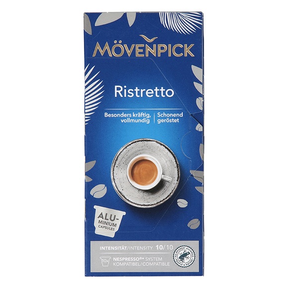 MÖVENPICK Kaffeekapseln 10er-Pack Espresso, Ristretto