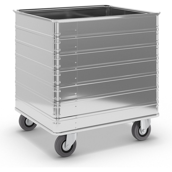 ZARGES Alu-Kastenwagen Inhalt 230 l mit Rand- und Bodenprofil