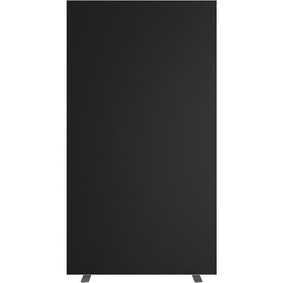 Trennwand easyScreen einfarbig schwarz, Breite 940 mm