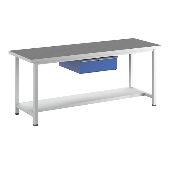 ANKE Schubladenschrank BxT 910 x 675 mm, Schubladentraglast 200 kg 5 Schubladen, Höhe 1280 mm, Front lichtgrau