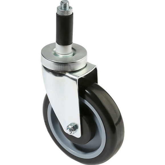 Lenkrolle, ohne Stopp, für Drahtgitter-Tischwagen, 125 x 30 mm