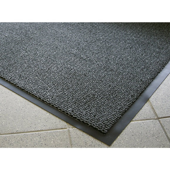 Schmutzfangmatte für innen, Flor aus Polypropylen LxB 1500 x 900 mm schwarz / metallic
