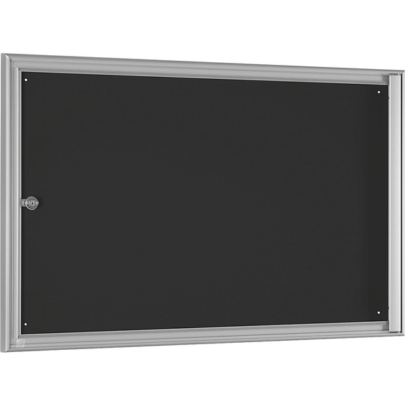 Schaukasten für den Innenbereich Außentiefe 27 mm für DIN A2, Rückwand grau