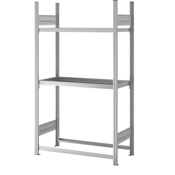 Lager- und Werkstatt-Multifunktionsregal Höhe 1750 mm, 3 Lagerebenen Grundregal, BxT 1060 x 435 mm