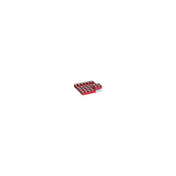 Lista Einteilungs-Set für Schubladenmaße 459 x 459 mm für Kleinteile 24 + 6 Einsatzkästen, Fronthöhe 50 mm