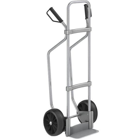 EUROKRAFT Sackkarre GO mit Kufen, verzinkt Schaufel-BxT 280 x 140 mm, verzinkt Vollgummibereifung, ab 2 Stk