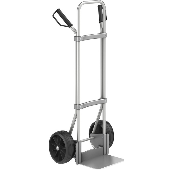 EUROKRAFT Aluminium-Sackkarre GO Schaufel-BxT 280 x 250 mm, Alu PU-Bereifung