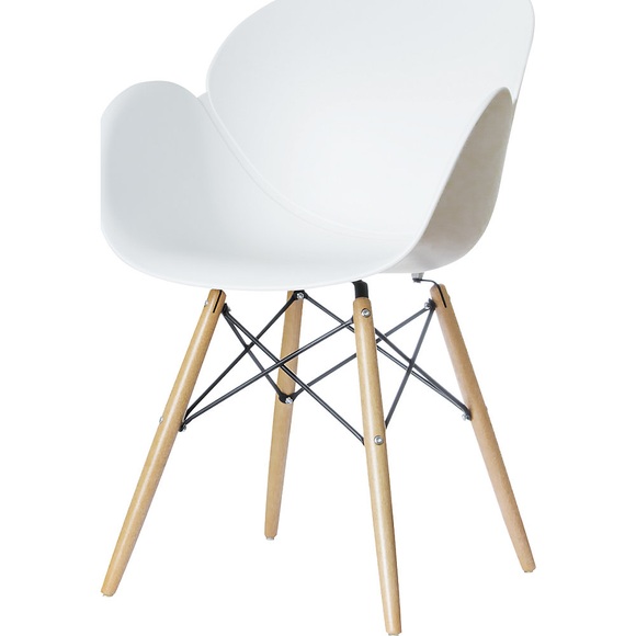 Schalenstuhl KIWOOD VE 2 Stück weiß