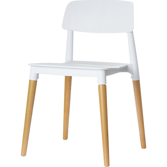 Stuhl GLAMWOOD VE 2 Stück weiß