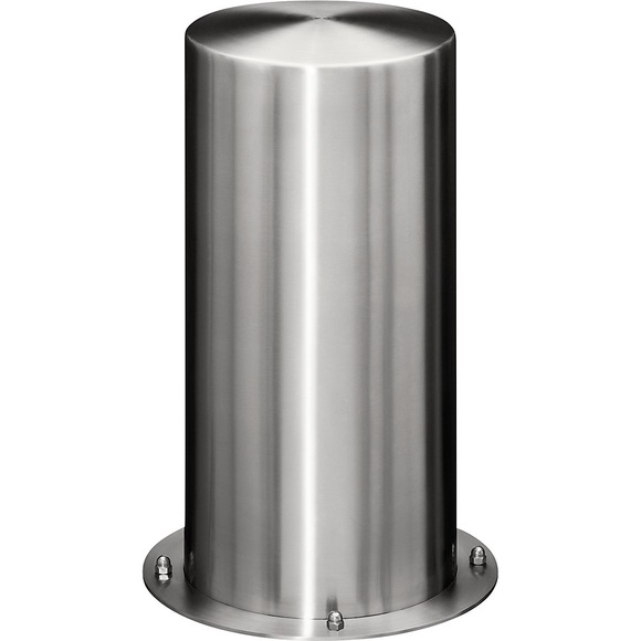 Edelstahl-Sperrpfosten Ø 306 mm, Flachkopf zum Aufdübeln, Höhe 900 mm